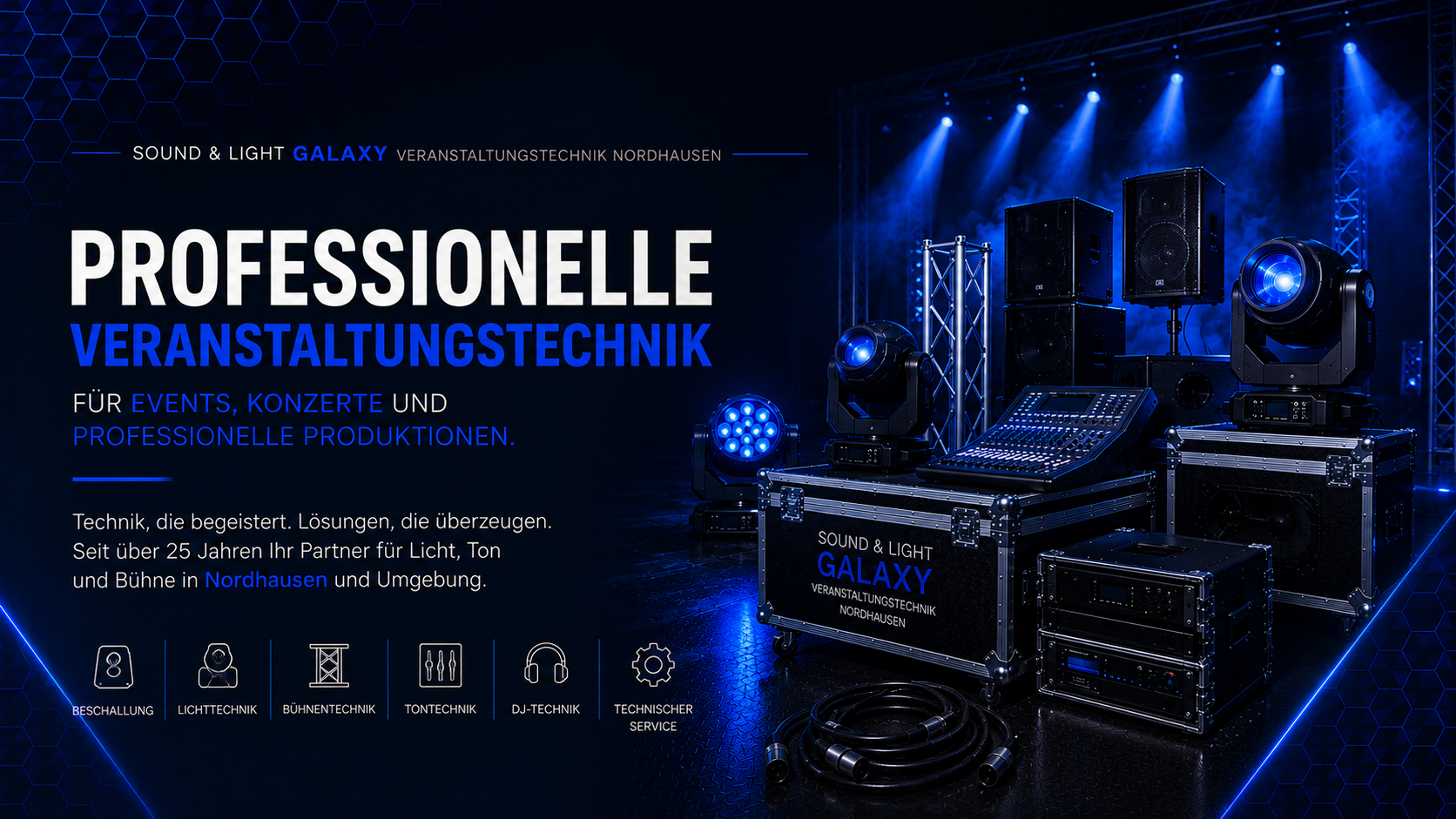 Grafik für Homepage Sound & Light Galaxy Headerbild_Startseite Sound & Light
