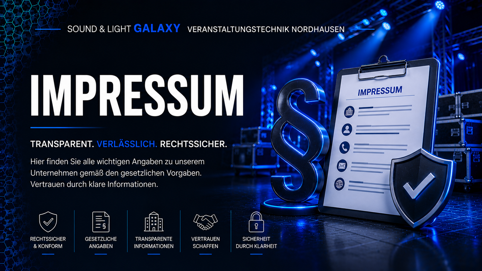 Grafik für Seite Impressum_Sound & Light Galaxy Headerbiild_Seite Impressum